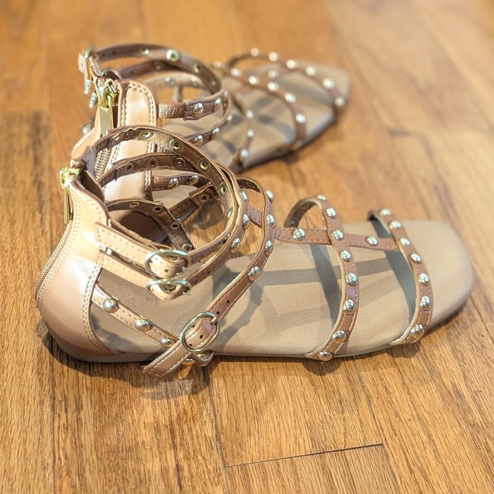 Y2K Studded Gladiator Sandals Strappy Boho Festival Torrid Wide Width Size 7W